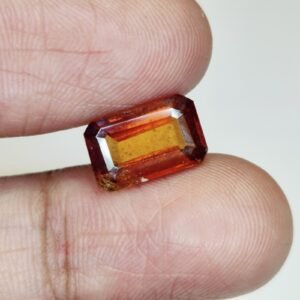 Premium Cut Hessonite Garnet Ð Certified Gomed for Elegant Jewelry Making 3.6 Ct