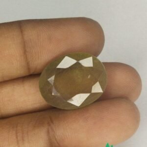 Pukhraj Stone Original Cerified Loose Gemstone AAAA+  Quality 16.9 Carat
