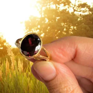 Hessonite Garnet Ring Stone Original Certified Gomed Ring Gemstone 2.25 Ct to 12.25 Ct