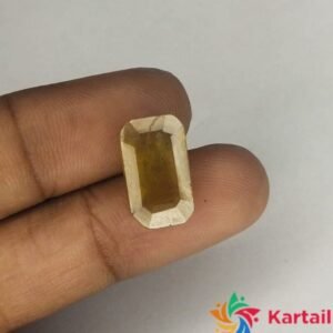 Bague Yellow Sapphire Loose Stone Certified 8.85 Carat Loose Gemstone 100% Lab Certificate Free 9.6 Ratti