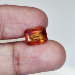 Superior-Quality Gomed Ð Certified Natural Hessonite Garnet for Fine Craftsmanship 3.45 Ct