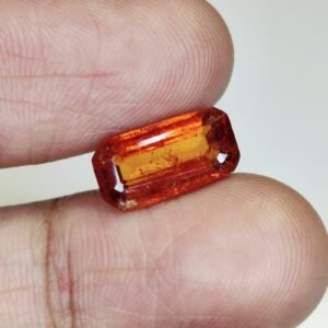Rare & Unique Gomed Stone Ð Certified Natural Hessonite Garnet for Collectors 3.7 Ct