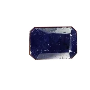 Natural Certified blue Sapphire neelam stone 7.1 Carat rectangular Shape royal blue sapphire