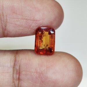 Ceylon Gomed (Hessonite Garnet) Ð Lab Certified Gemstone for Success & Wealth 3.25 Ct