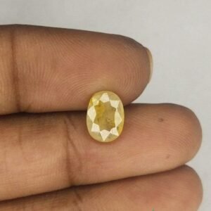 best pukhraj stone 1.75 Carat Original Certified Natural AAAA+  SuperFine Quality Loose Yellow Saaphire Pukhraj  Online