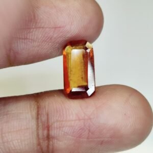 Hessonite Garnet (Gomed) Ð Certified Astrological Gem for Mental Clarity & Strength 3.2 Ct