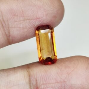 Premium Ceylon Gomed Gemstone Ð Certified Natural Hessonite Garnet Loose Stone 3.3 Ct