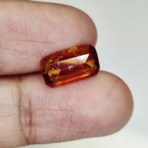 Genuine Hessonite Garnet (Gomed) Ð Lab Certified Loose Stone for Jewelry & Astrology 3.5 Ct