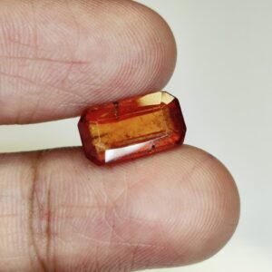 Premium Grade Ceylon Gomed Gemstone Ð Certified Hessonite Garnet Loose Stone 4.4 Ct