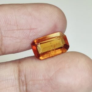Premium Ceylon Gomed Gemstone Ð Certified Natural Hessonite Garnet Loose Stone 3.15 Ct