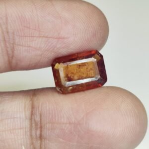 Premium Grade Ceylon Gomed Gemstone Ð Certified Hessonite Garnet Loose Stone 3.6 Ct