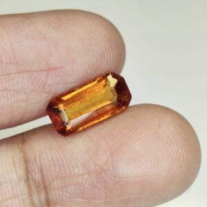 Powerful Astrological Gomed Stone Ð Certified Hessonite Garnet for Rahu Dosha 2.9 Ct
