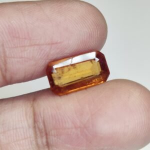 Natural Ceylon Gomed (Hessonite Garnet) Ð Certified Loose Gemstone for Rings & Pendants 0.86 Ct
