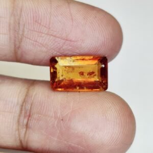 Finest Quality Ceylon Gomed Ð Certified Natural Hessonite Garnet Loose Stone 3.45 Ct
