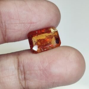 Rare & Unique Gomed Stone Ð Certified Natural Hessonite Garnet for Collectors 3.5 Ct