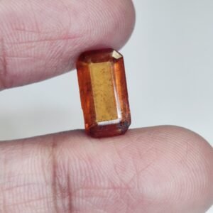 Ceylon Mined Gomed Gem Ð Certified Natural Hessonite Garnet with Rich Hue 4.6 Ct