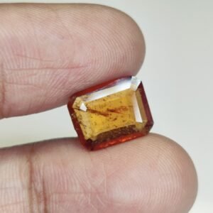 Hessonite Garnet for Zodiac Benefits Ð Certified Ceylon Gomed for Personalized Use 4.4 Ct