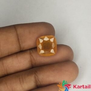guru stone 7.5 Carat Original Certified Natural AAAA+  SuperFine Quality Loose Yellow Saaphire Pukhraj  Online