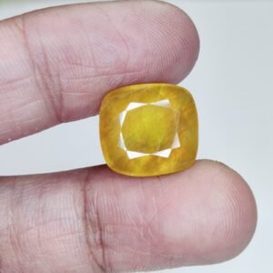 100% Natural Yellow Sapphire for Success & Wealth 17.45Ct