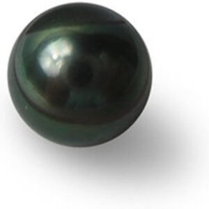 Kalyan Gems  Black Pearl Stone Original Certified Round Mukta Natural Moti Gemstone 2.25 Ct to 15 Ct