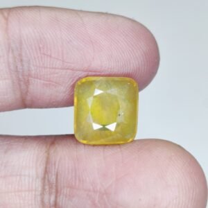 Buy Natural Yellow Sapphire (Pukhraj) Stone - Lab Certified 7.5Ct
