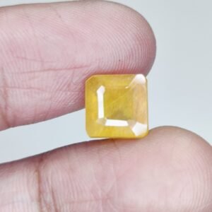 Finest Yellow Sapphire (Pushyaragam) - Energized for Astrology 4.6Ct