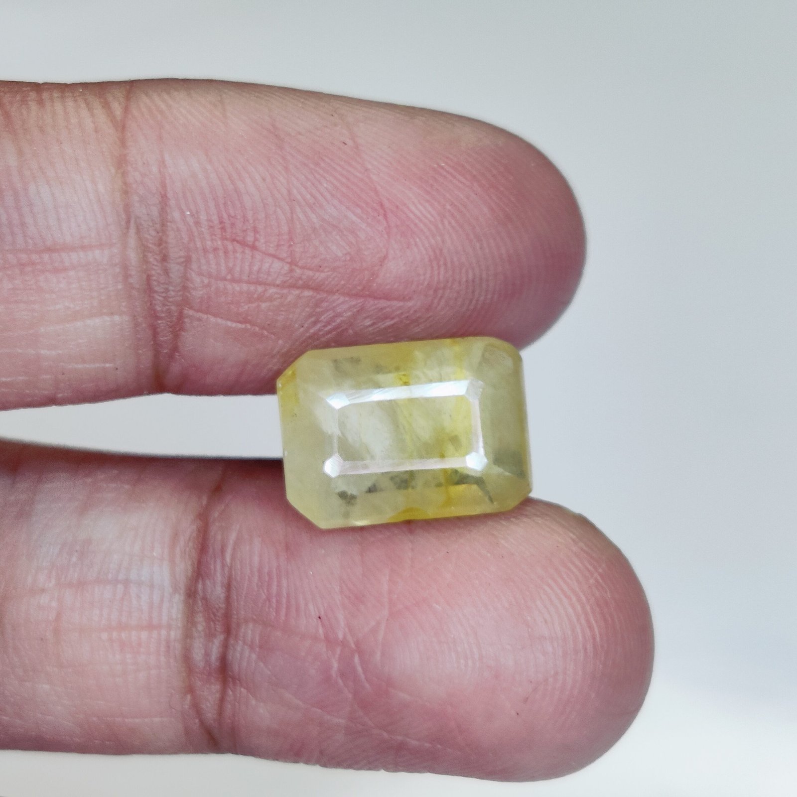 Premium Pukhraj Gemstone - Trusted Quality & Certification 6.7Ct