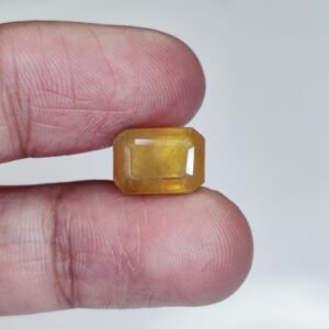 High-Energy Pukhraj Stone - Lab-Tested & Approved 6.1Ct