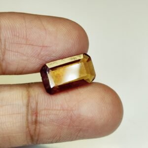 Gomed Loose Stone Ð Certified Natural Hessonite Garnet for Handmade Jewelry 4.25 Ct