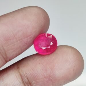 Luxury Ruby (Manik) Pendant with Lab Certification 3.1 Ct