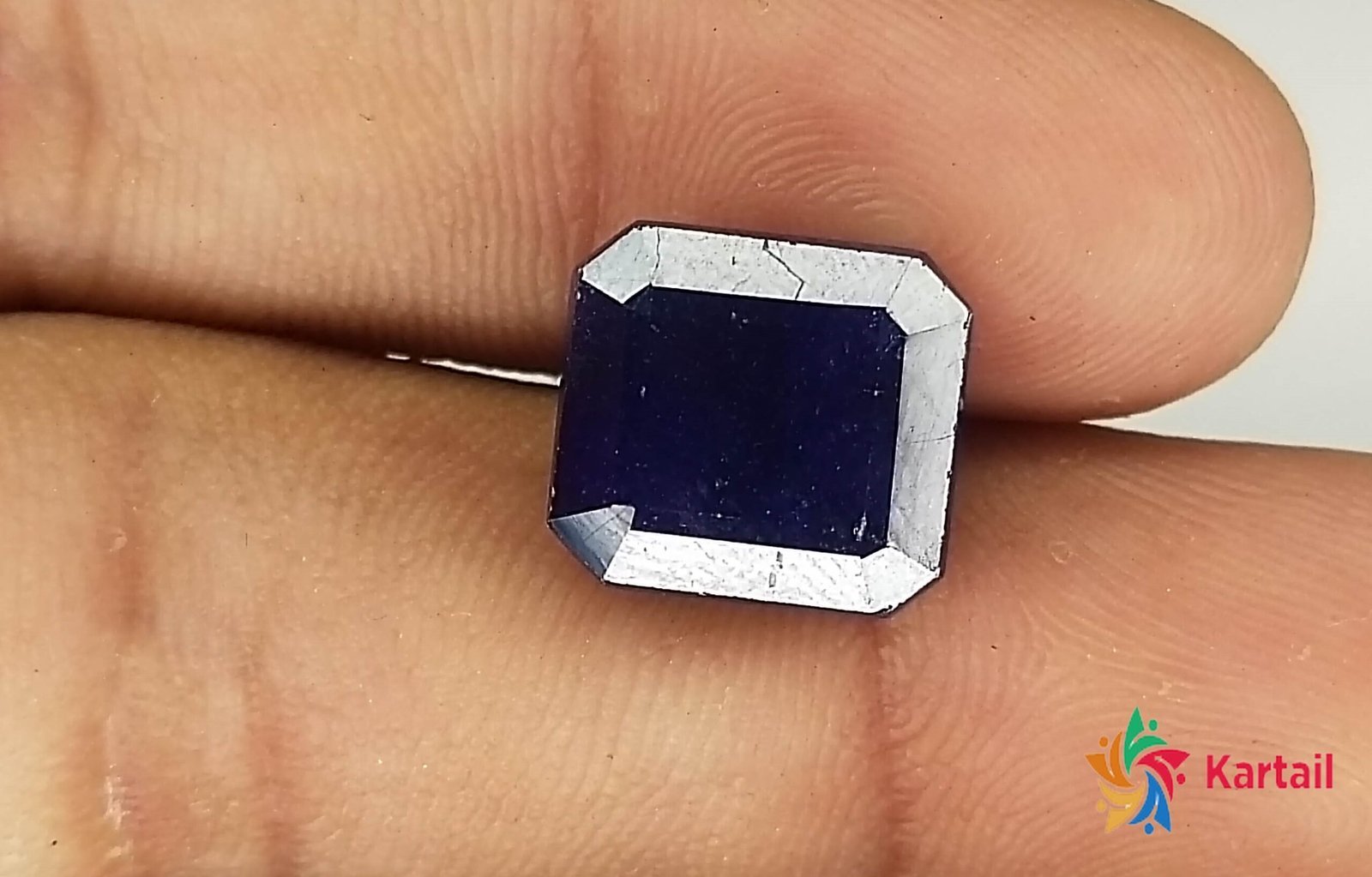 Best Quality Natural Rare Royal blue Sapphire (neelam) Gemstone 11.8 Carat unheated blue sapphire rectangular shape