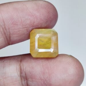 Certified Pushyaragam Yellow Sapphire - Energized for Luck 10.8Ct