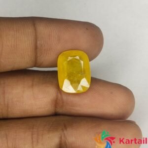 yellow sapphire gemstone online 7.15 Carat Original Certified Natural AAAA+  SuperFine Quality Loose Yellow Saaphire Pukhraj  Online