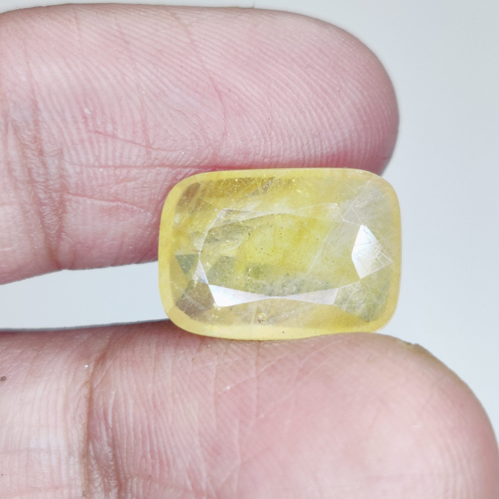 100% Genuine Yellow Sapphire (Pukhraj) - Free Certification 5.6Ct
