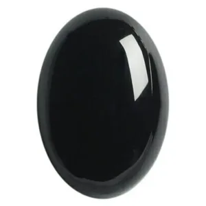Kalyan Gems  Black Onyx Stone Original Certified Oval Cut Natural Hakik Gemstone 2.25 Ct to 15 Ct