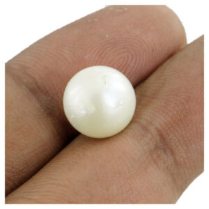 Kalyan Gems  Pearl Stone Original Certified Round Mukta Natural Moti Gemstone 2.25 Ct to 15 Ct