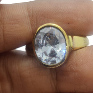 White Topaz Ring Stone Original Certified Success Rings 2.25 Ct to 12.25 Ct  Adjustable