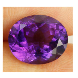 Natural Janumia Gemstone Original Certified Oval Purple Natural Amethyst stone 2.25 Carat to 15.25 Carat