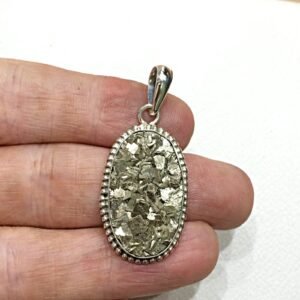 Original Pyrite Stone Pendant - Certified Pyrite Pendant for Men and Women