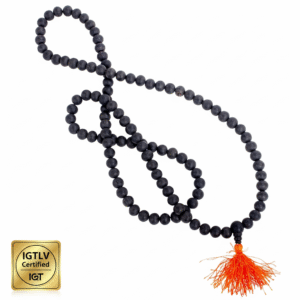Karungali mala original certified Unpolished Divine Hindu 6 mm original karungali malai 108-beads ebony wood