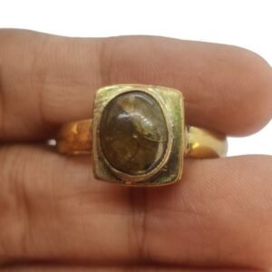 Panchadhatu Natural labradorite Ring for Unisex 3.25 Ct to 12.25 Ct Certified Ring Adjustable