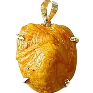 Machh Mani Pendant stone Certified Natural Panchdhatu Silver By Kalyan Gems