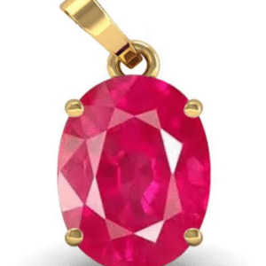 Natural Ruby Pendant Panchadhatu Certifid Natural   Untreated unheated manik  Pendant