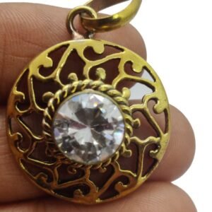 White Zircon Pendant Stone Original Certified Cubic Zirconia Gemstone 2.25 Ct to 12.25 Ct