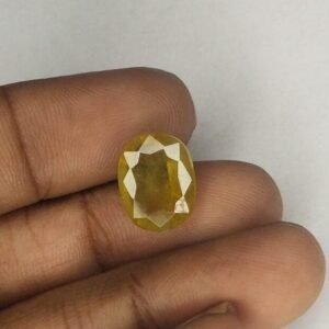 yellow sapphire online 6.6 Carat Original Certified Natural  Pukhraj