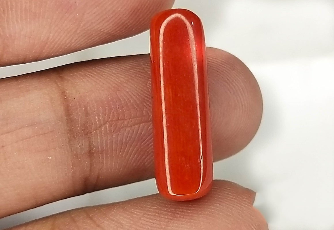 GRA Certified Red Coral Certified Munga stone 2.25 Carat to 16.25 Carat