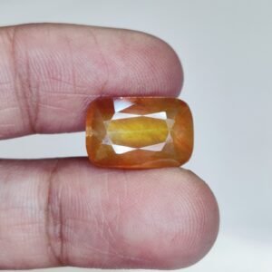 Best Vedic Astrology Yellow Sapphire - Certified & Genuine 12.4Ct