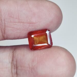 Premium Quality Gomed Stone Ð Certified Hessonite Garnet for Fortune Enhancement 2.4 Ct