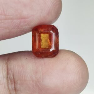 Authentic Sri Lankan Gomed Ð Certified Hessonite Garnet Loose Gemstone 4 Ct