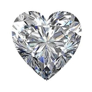 GRA Certified  Moissanite Stone Original Loose Diamond Gemstone Heart - Brilliant Cut